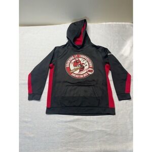 Sport-Tek Youth XL Baseball‎ Hoodie Black Red Cooperstown 2019